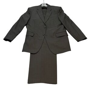 PRONTO‎ UOMO Mens 44 Regular Suit Jacket and Pants 39 Dark Gray Set